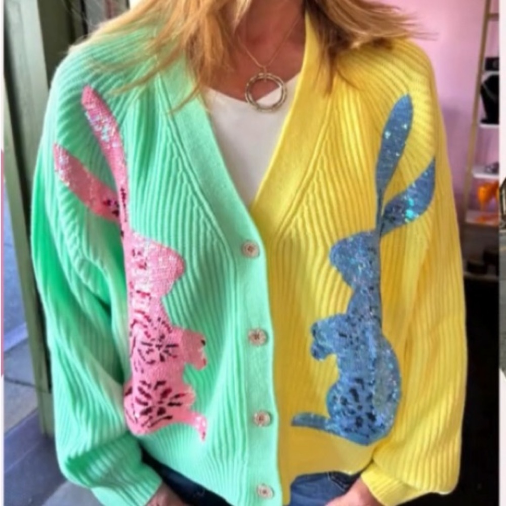 Queen of Sparkles Bunny Cardigan